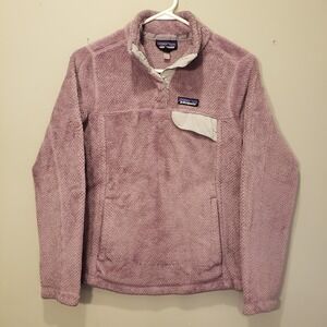 Patagonia T-Snap Pullover Fleece Jacket Women's Small Smokey Purple